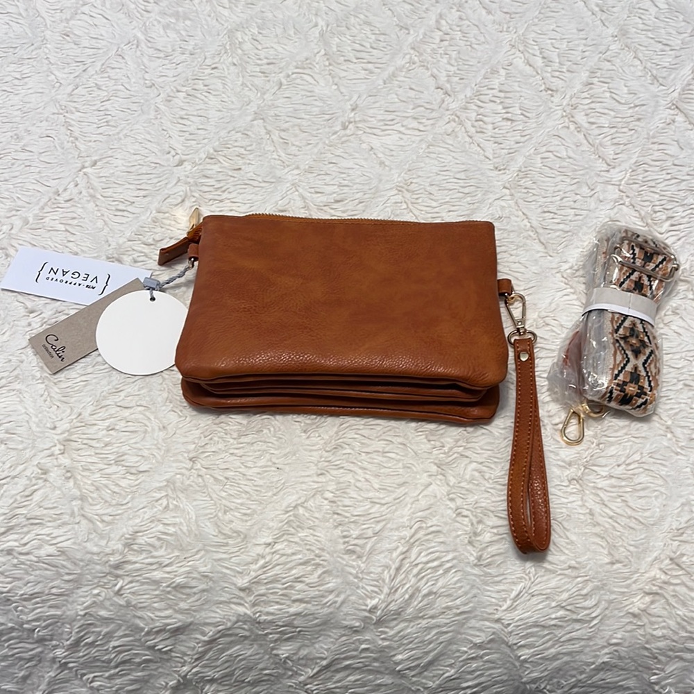 BNWT Caitlin Collection Double Purse w/ Guitar Strap